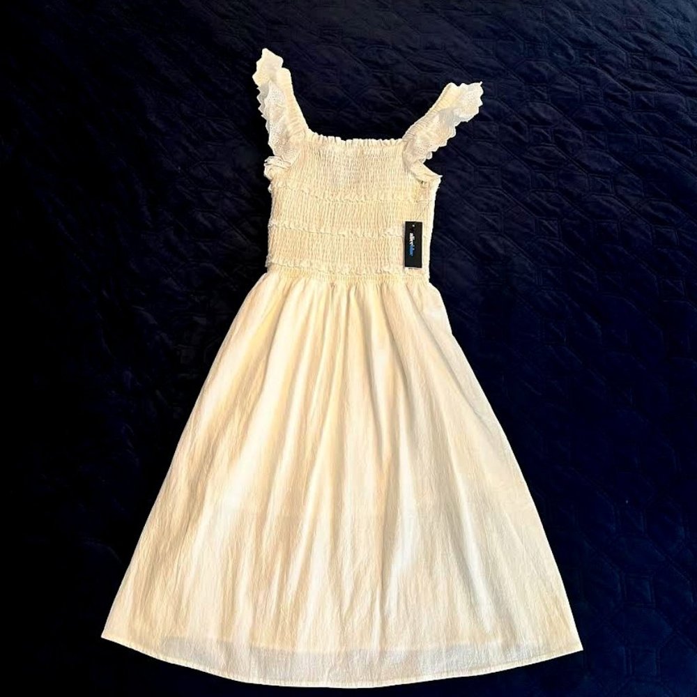 New white spring Easter Dress Small